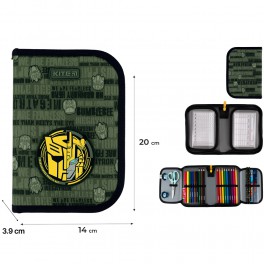 Пенал з наповненням 1 відділення 2 одвороту Kite Transformers TF24-622H