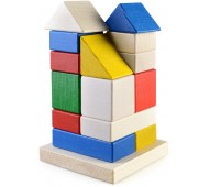Конструктор пірамідка Вежа розвиваюча дерев'яна іграшка 
