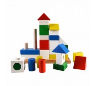 Конструктор пірамідка Замок розвиваюча дерев'яна іграшка