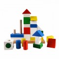 Конструктор пірамідка Замок розвиваюча дерев'яна іграшка