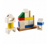 Конструктор пірамідка Садиба розвиваюча дерев'яна іграшка