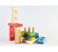 Плашки великі розвиваюча дерев'яна іграшка