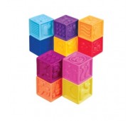 Развивающие силиконовые кубики- Посчитай-ка (10 кубиков в сумочке) Battat BX1002Z